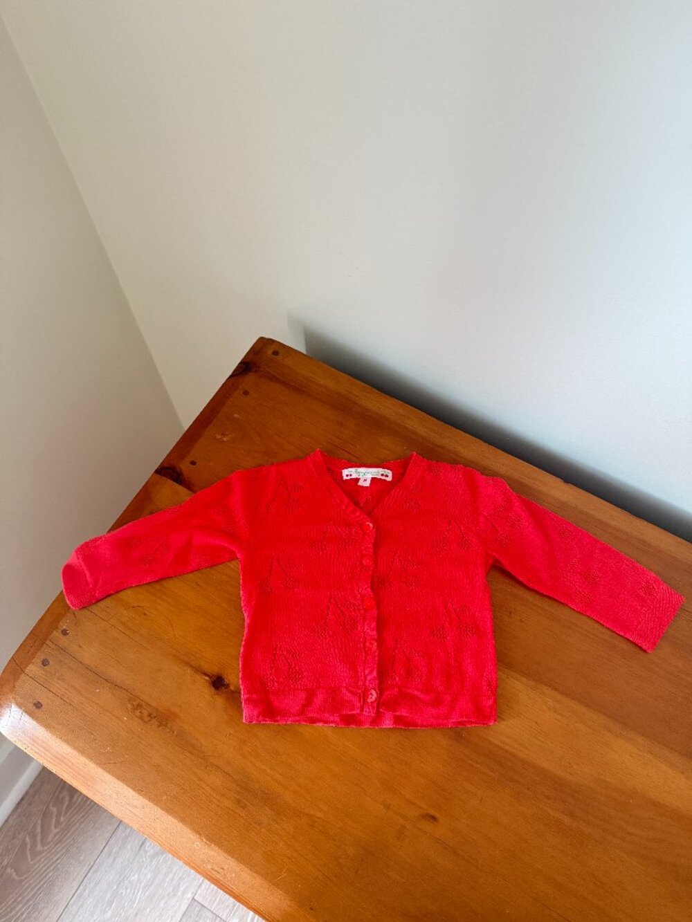 Bonpoint Cherry Cardigan